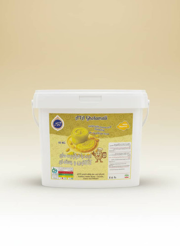 کرم ارده کنجد آتاغلامعلی اردکان با طعم پسته 10کیلویی (تضمین کیفیت)