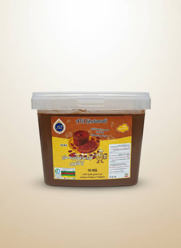 کرم ارده کنجد آتاغلامعلی اردکان با طعم کاکائو 10 کیلویی تضمین کیفیت